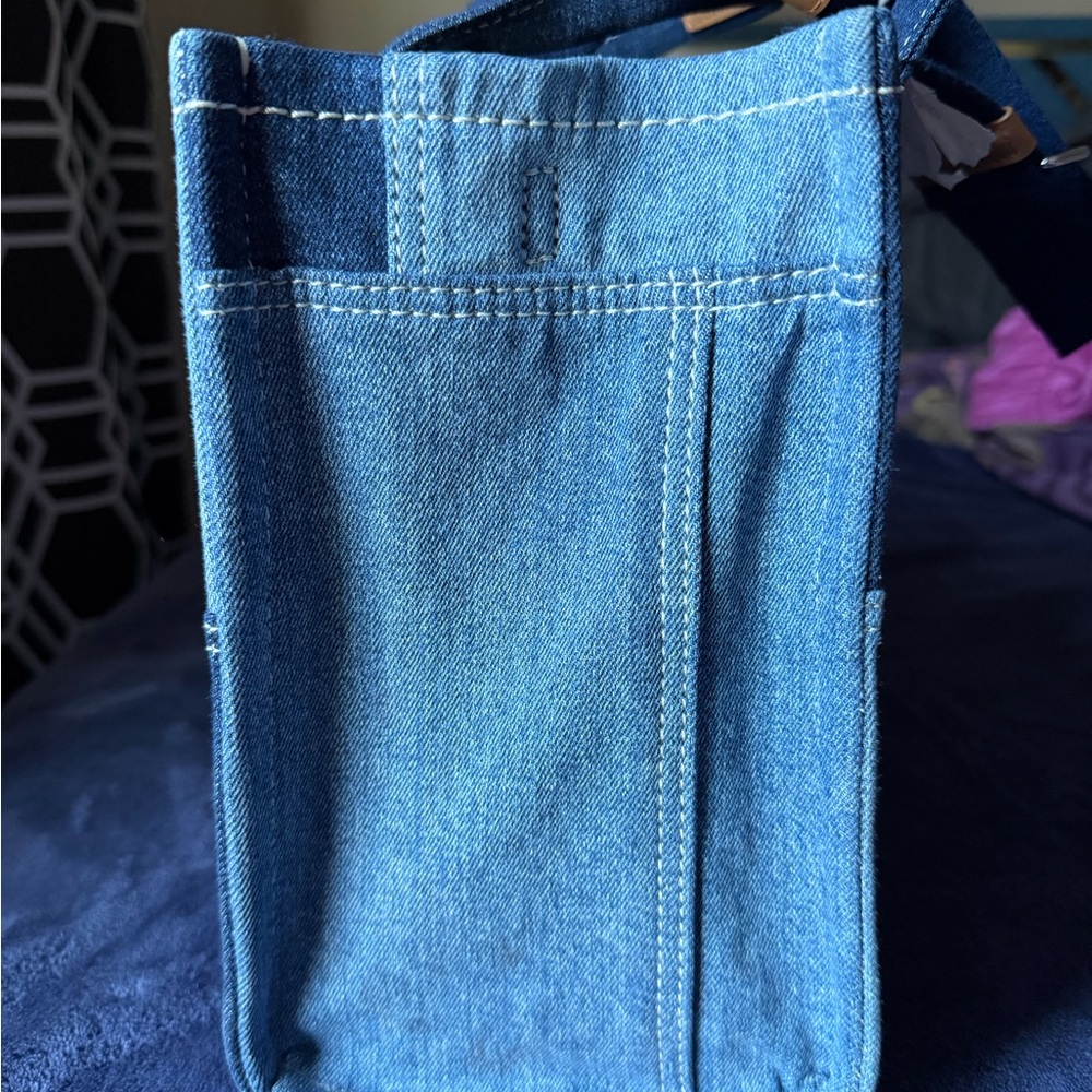 Marc Jacobs Two-Tone Denim Tote Bag - Picture 4 of 6